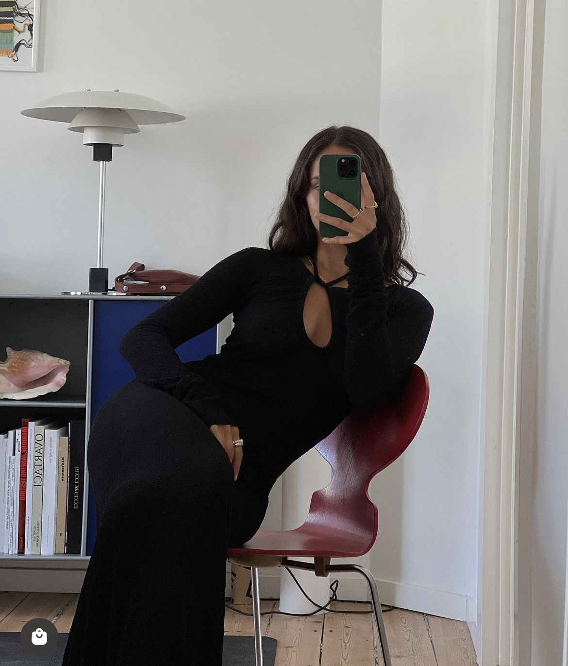 Borrow a Sir The Label Emmeline Halter Long Sleeve