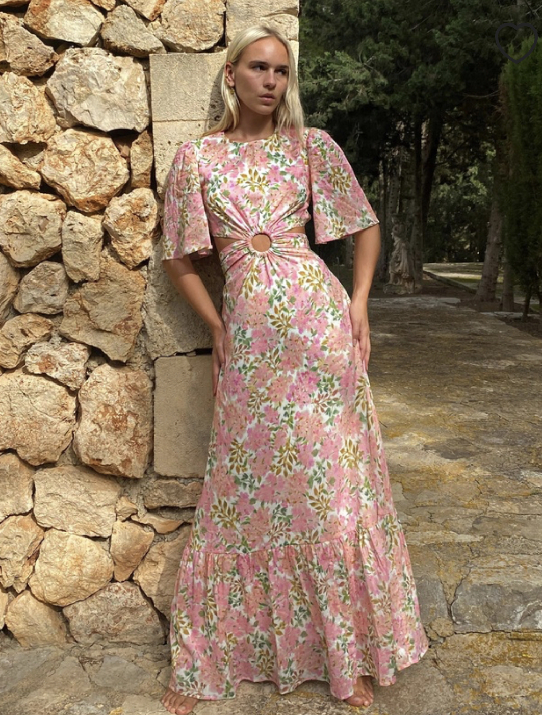 Borrow a Hansen And Gretel Flores Dress Watercolour Maxi