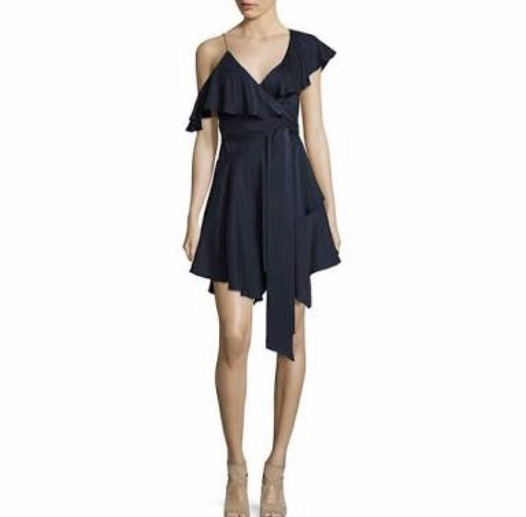 Designer rental Zimmermann Asymmetric Sueded Wrap