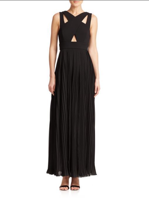 Rent a Nicholas Bonded Crepe Crossover Gown