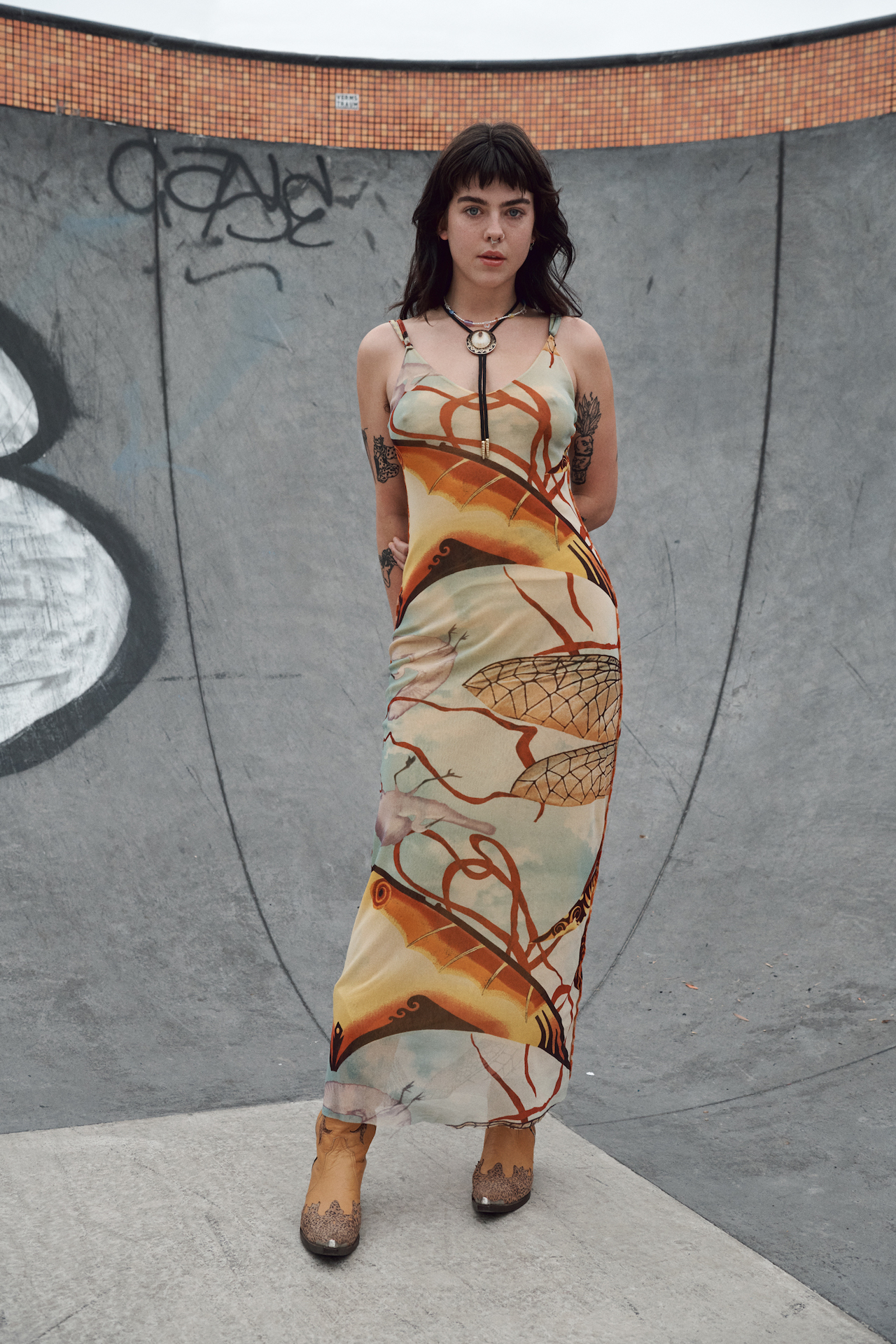 Rental Jean Paul Gaultier Insect Maxi Dress