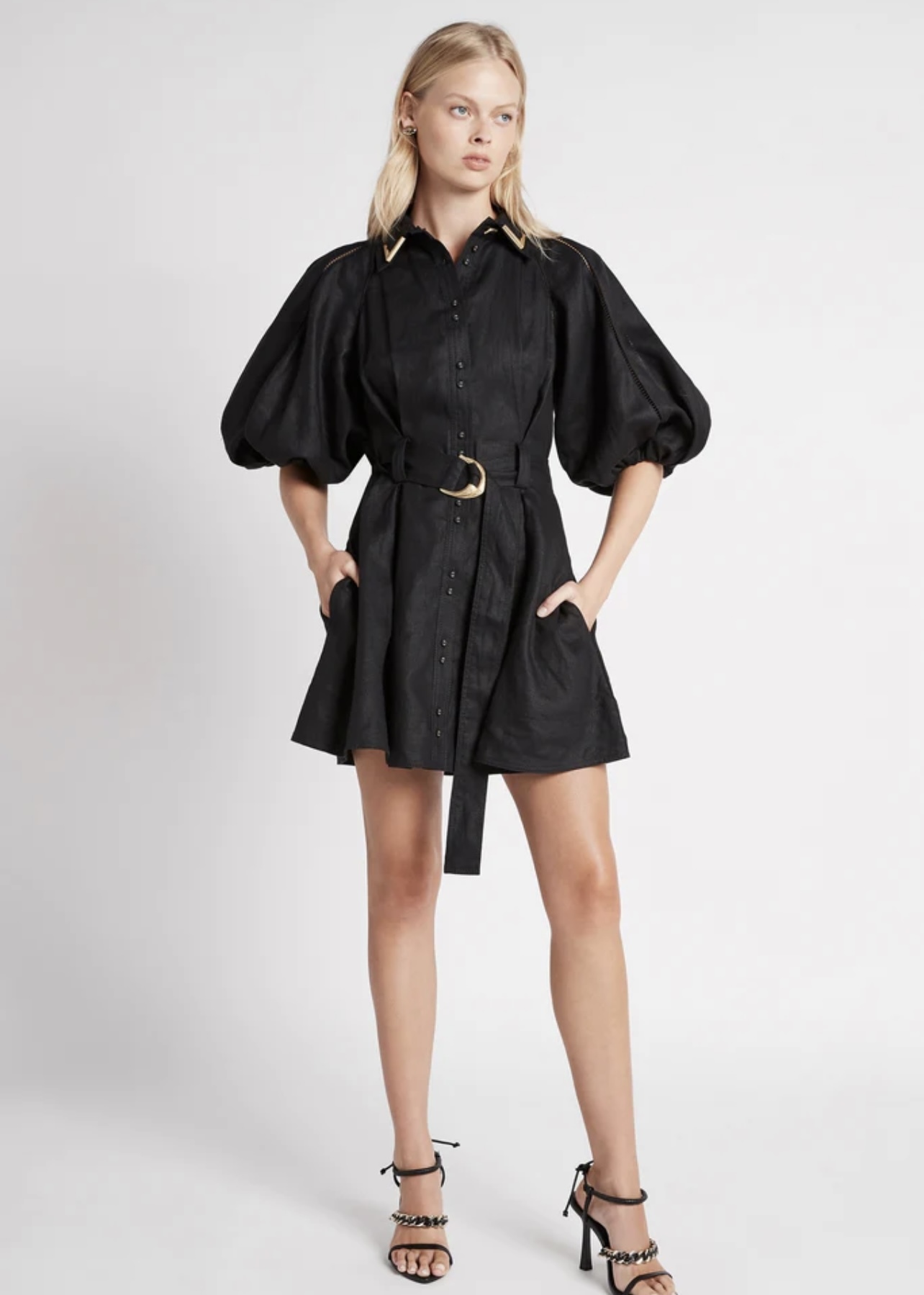 Formal rental Aje Reoccurrence Button Up Dress