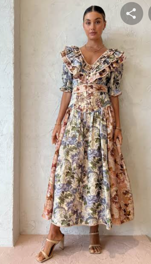 Hire a Alemais Phillipa Ruffle Midi