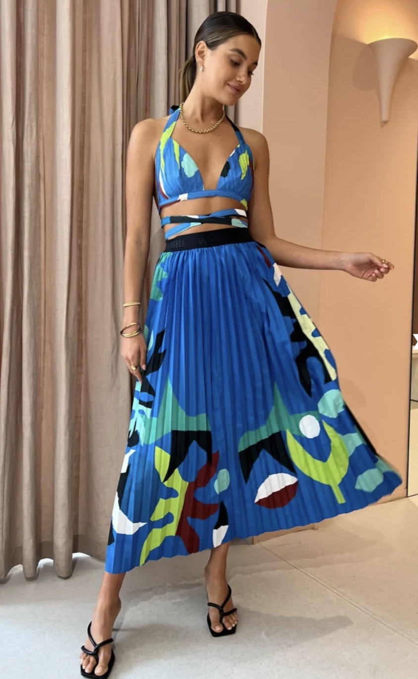 Cheap designer Manning Cartell Curtain Of The Moon Skirt And Bralet In Multi