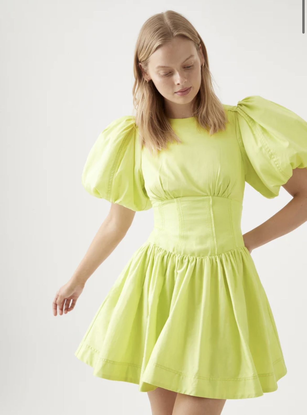 Hire a Aje Gianna Puff Sleeve Mini