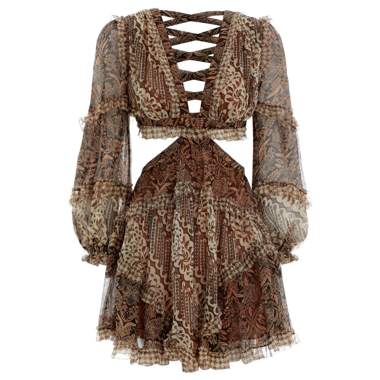 Hire a Zimmermann Tali Batik Cut Out Dress