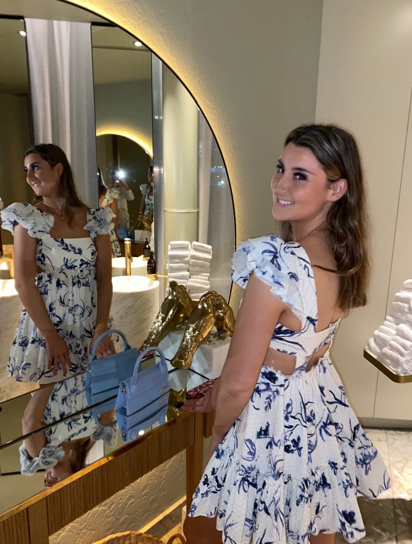 For rent a Aje Charlotte Cotton Broderie Mini Dress