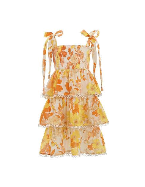 Formal rental Zimmermann Primrose Tiered Dress | Size 10 Kids (Women’s Size 6)