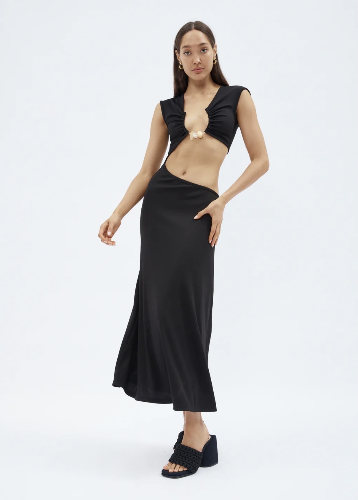 Rent a Christopher Esber Quartz Disconnect Torso Cap Sleeve Midi