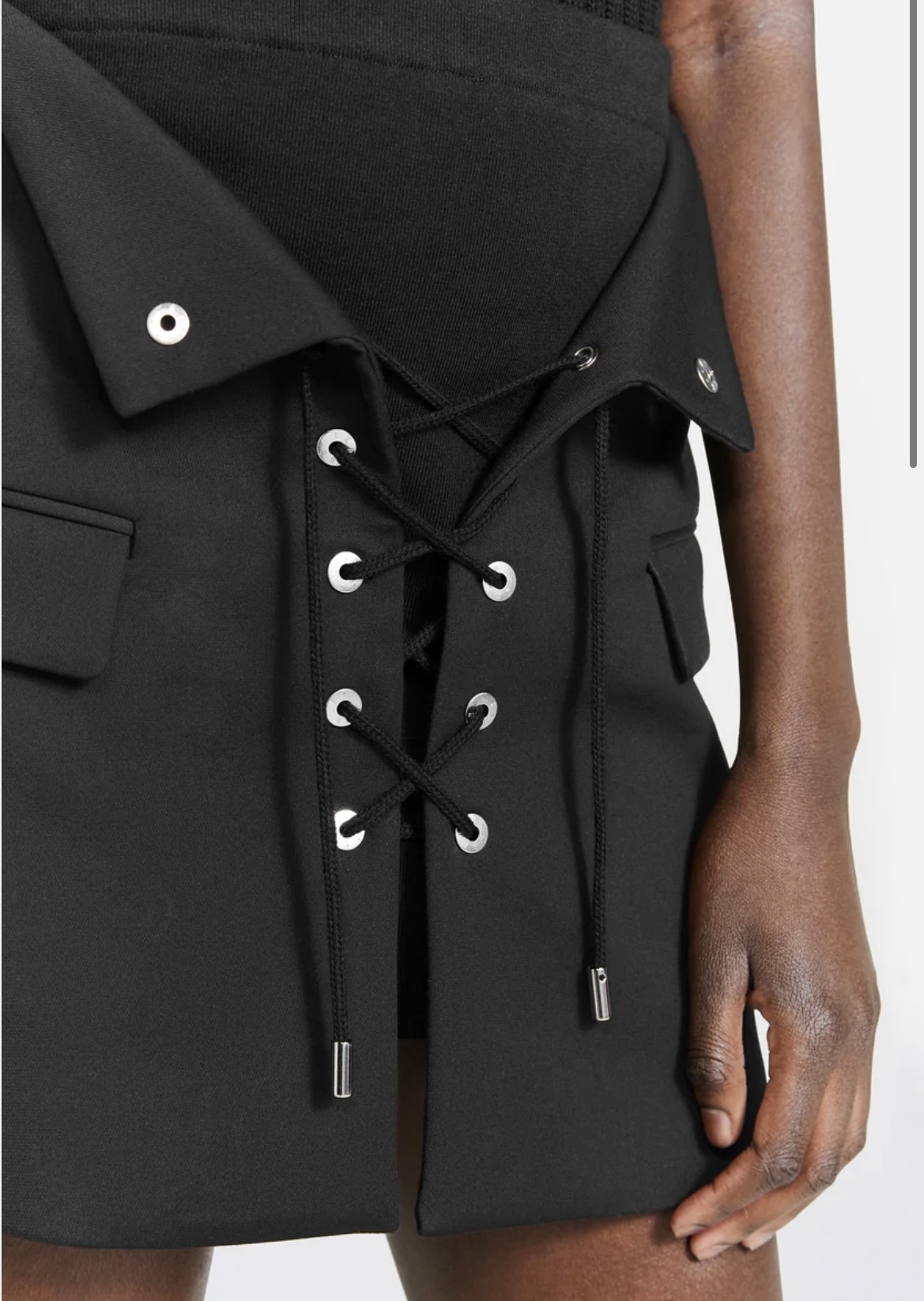 Affordable Dion Lee Lace Up Mini Skirt