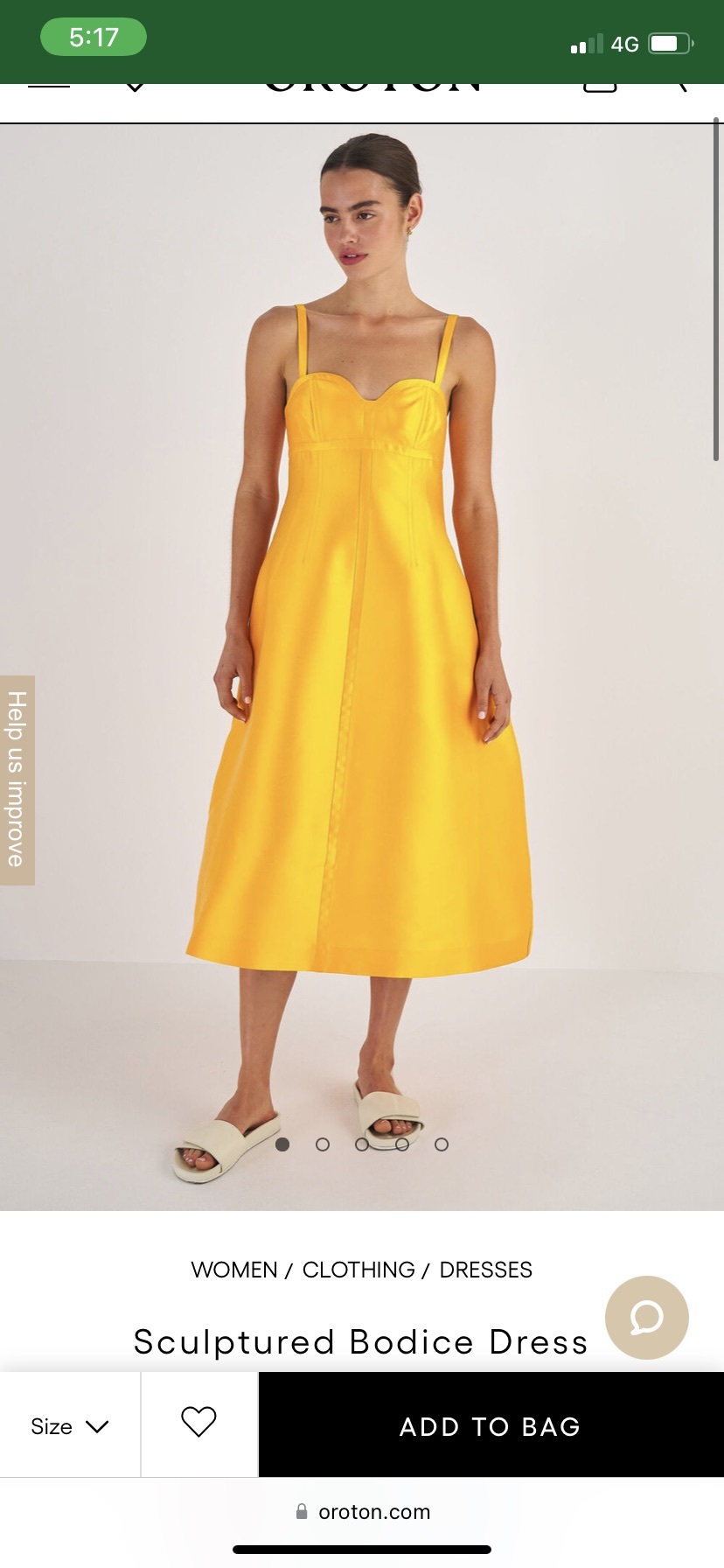 Rent a Oroton Sculptured Bodice Dress