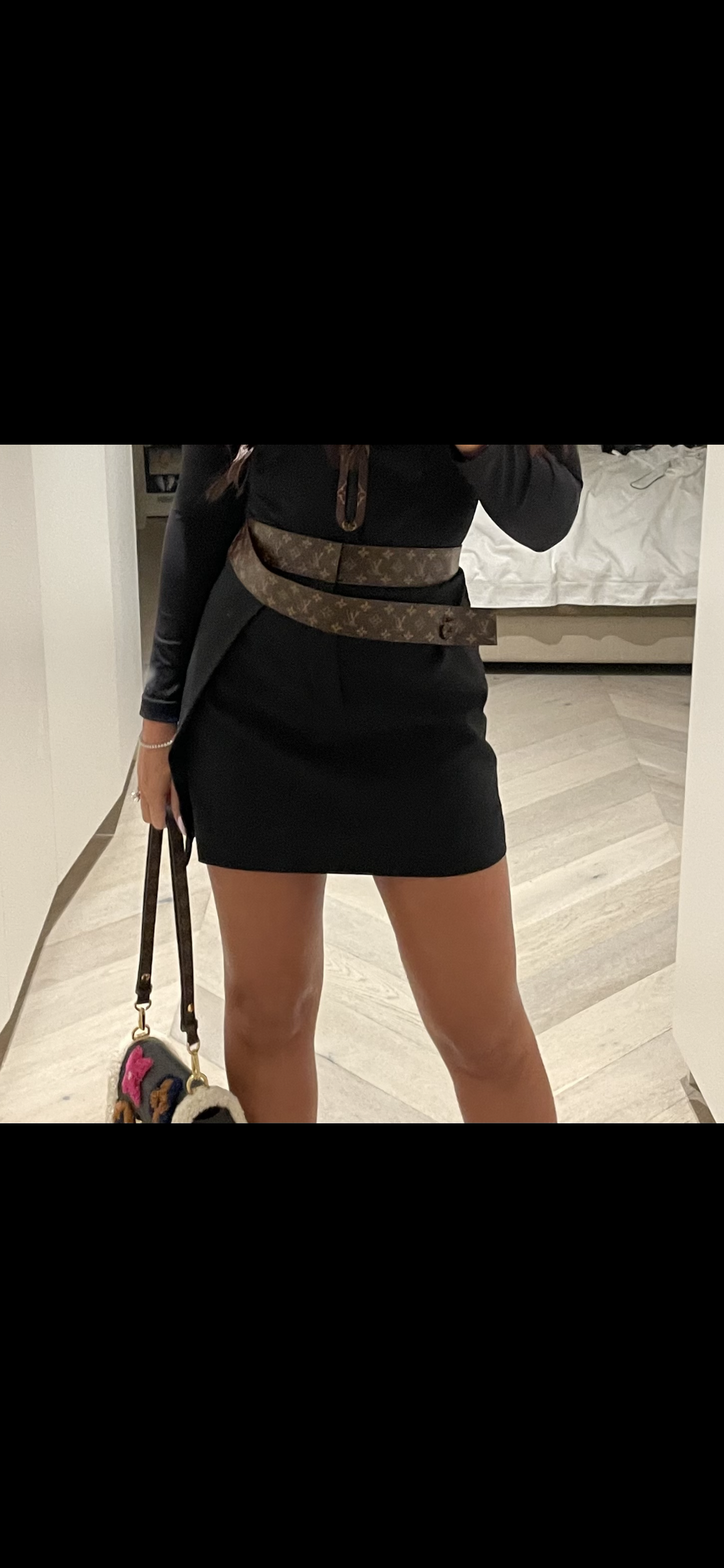 Cheap designer Louis Vuitton Wrap Effect Mini Skirt