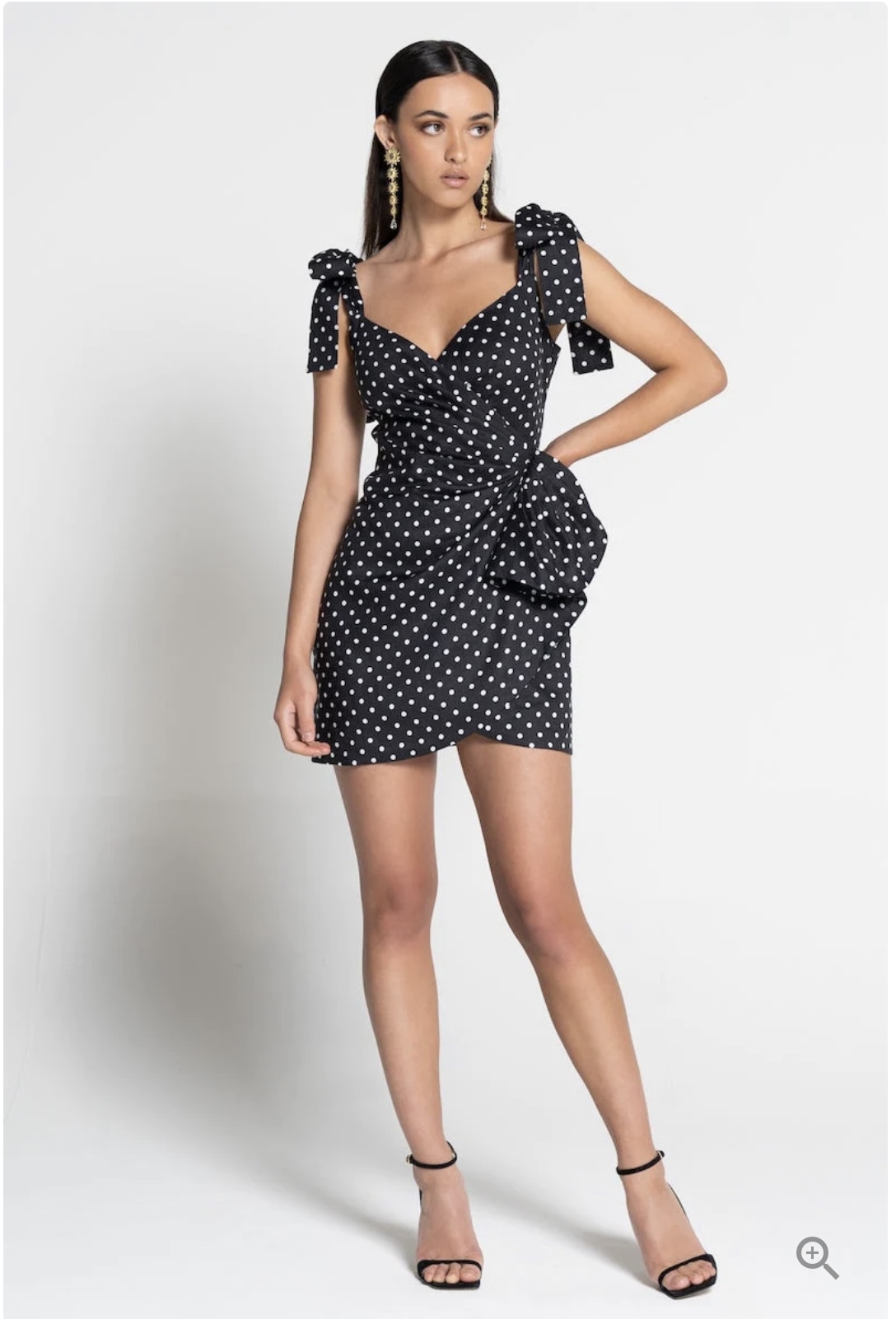 Loan a Sofia The Label Ruby Mini Dress Black Polka