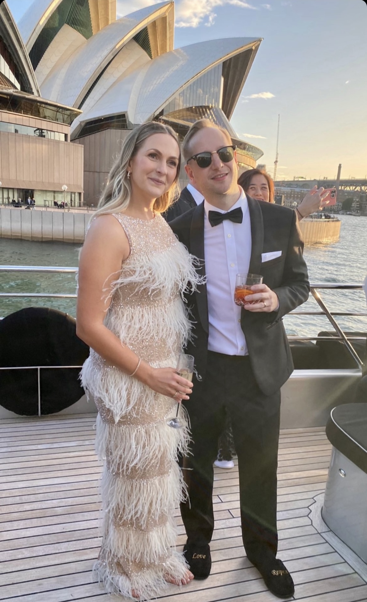 Designer rental Rachel Gilbert Frenchy Gown Nude