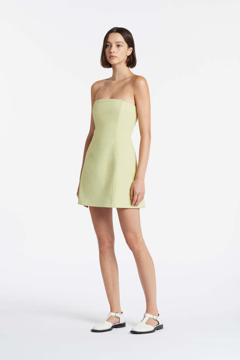 Rental Sir The Label Esther Strapless Mini Dress Pistachio
