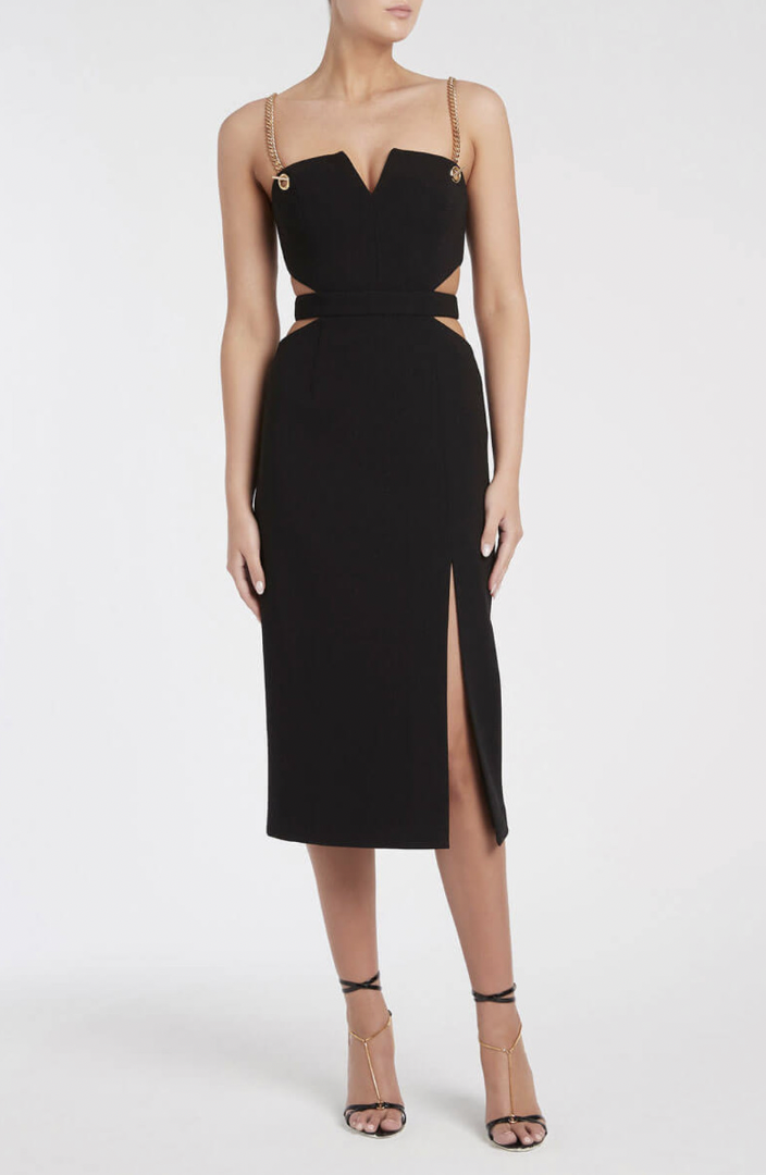 Borrow a Rebecca Vallance Iman Cut Out Midi Dress