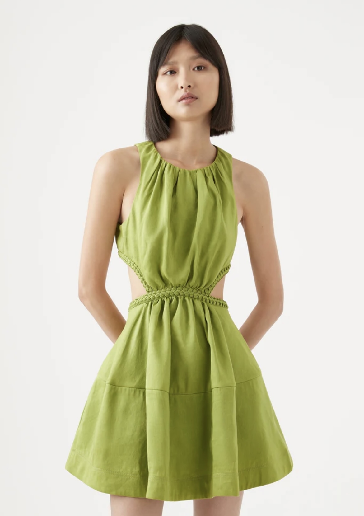 Hire a Aje Voyage Braided Cut Out Mini Dress