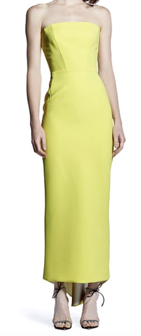 Toni Maticevski Yellow to borrow