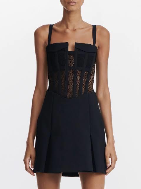 Cheap designer Dion Lee Lace Pocket Corset Mini Dress