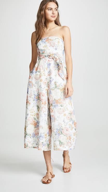 Rent a Zimmermann Bowie Strapless Jumpsuit