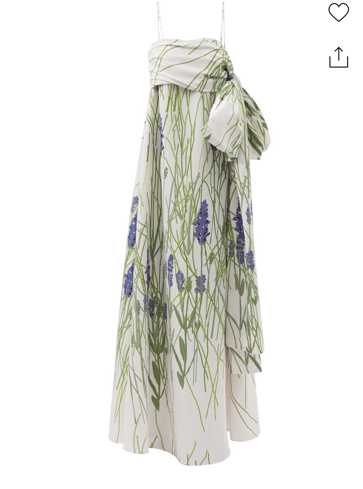 Borrow a Bernadette Martin Floral Taffeta Gown White