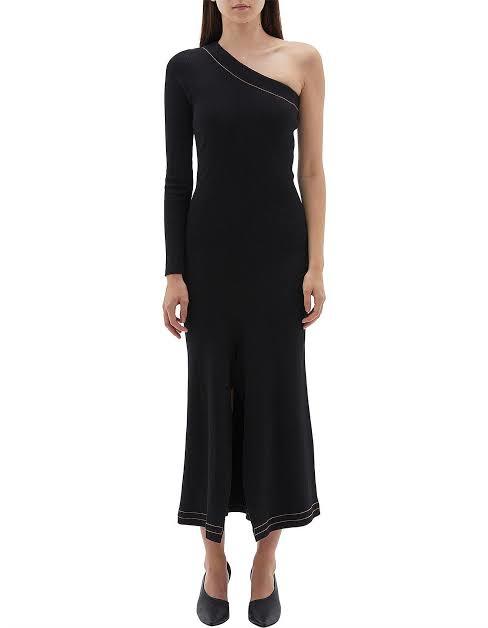 For rent a Bassike Asymmetric One Shoulder Dress