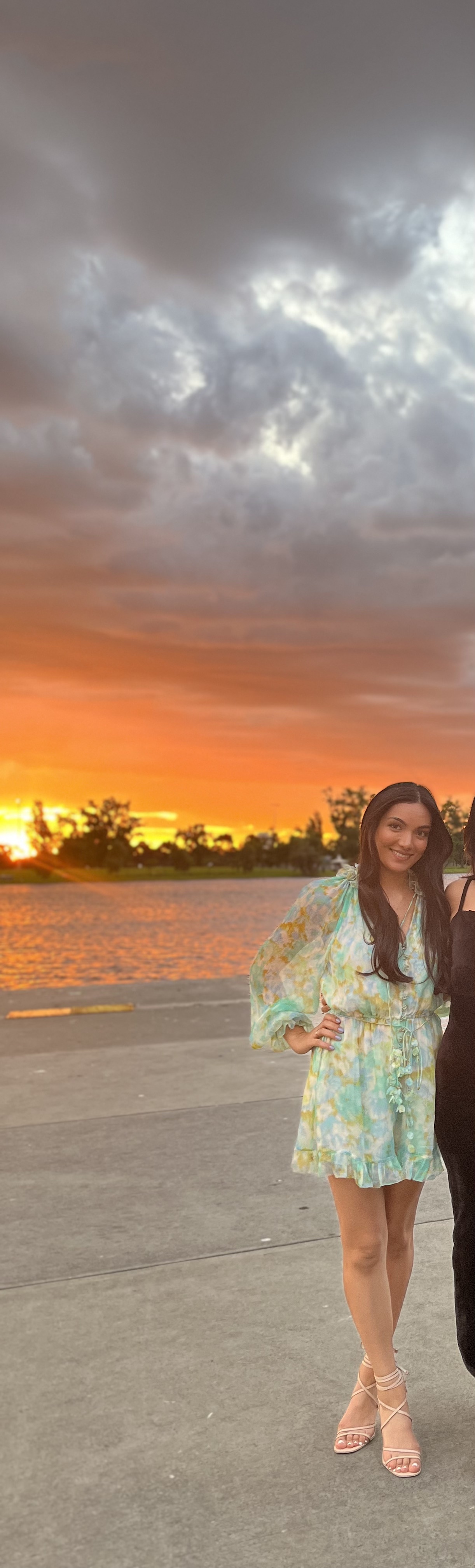 Rental Zimmermann High Tide Flutter Green Blue Playsuit