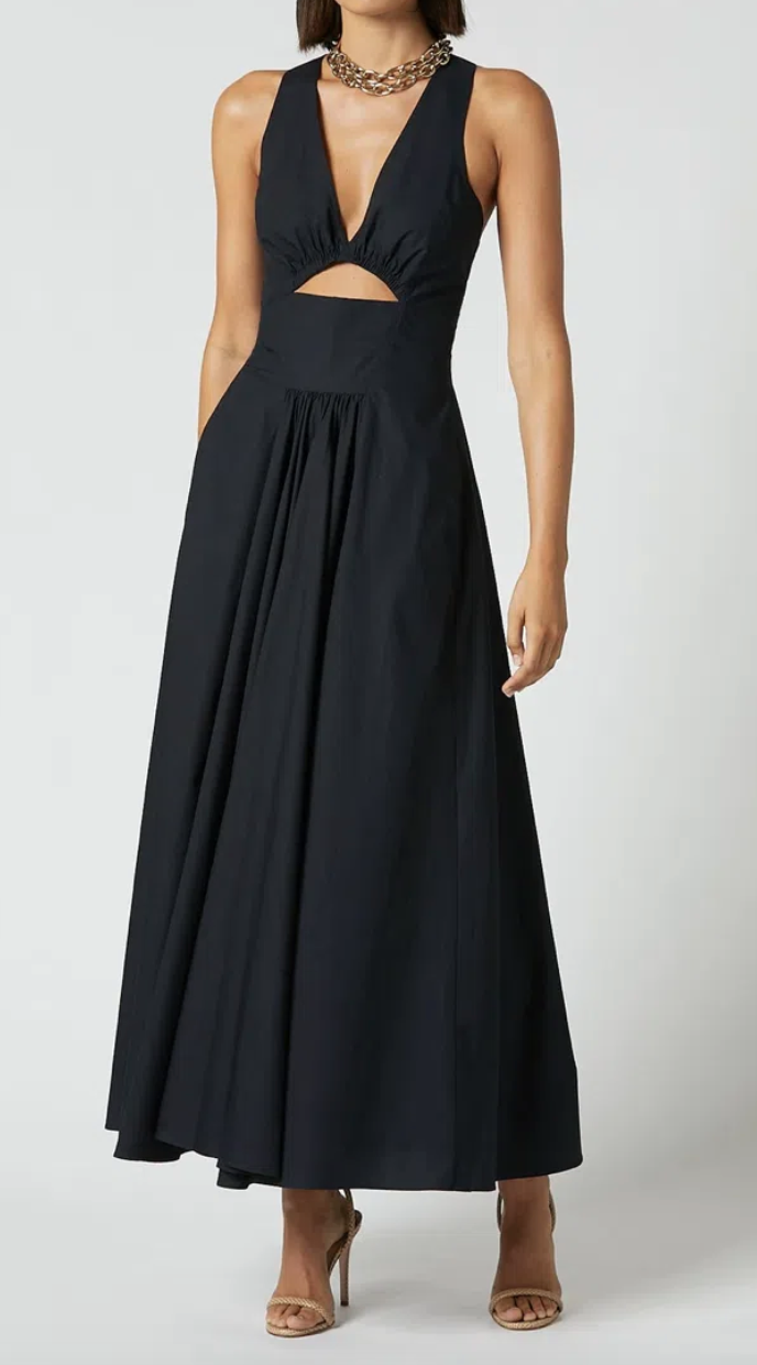 For rent a Scanlan Theodore Cotton Crossback Dress Navy