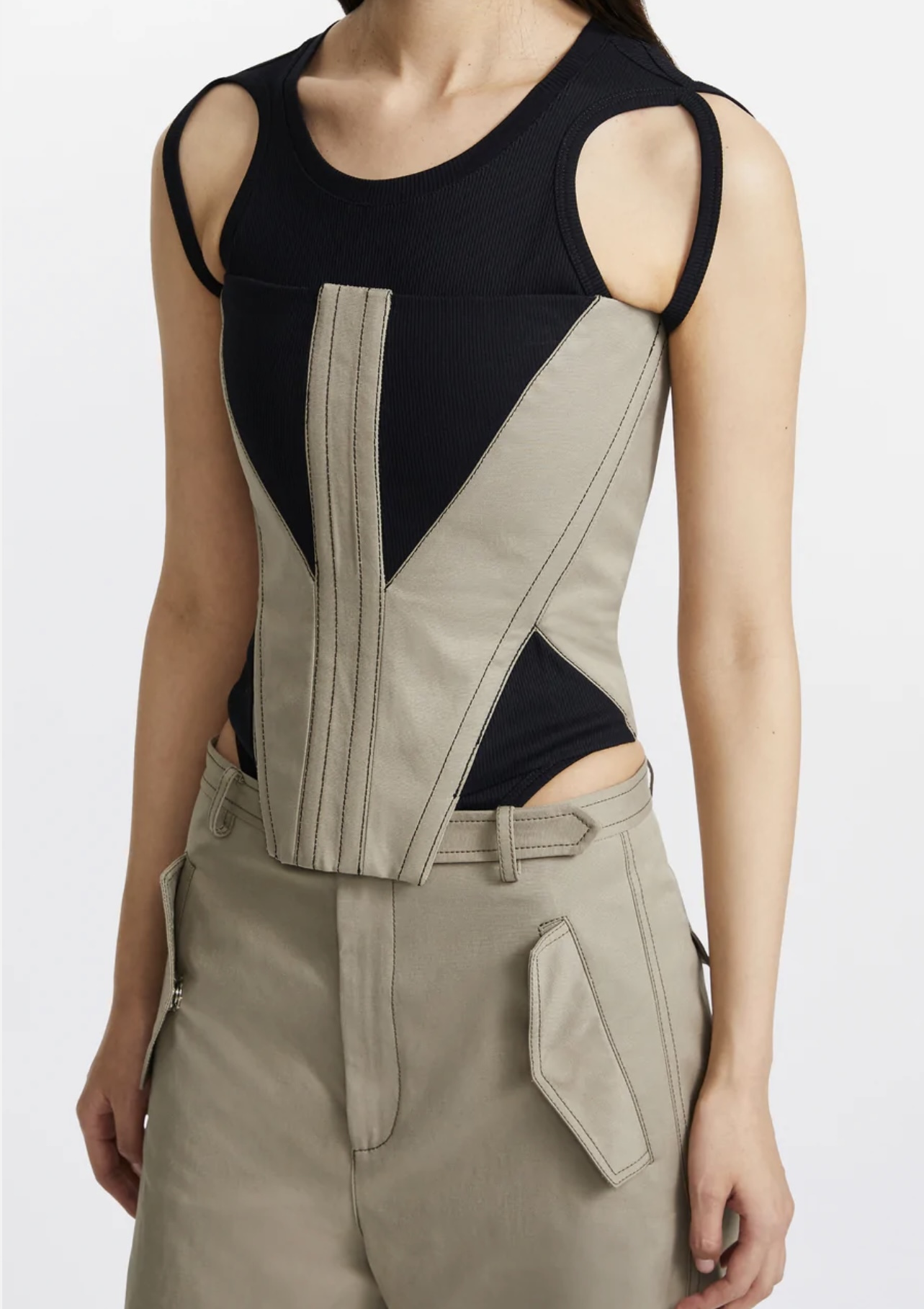 Loan a Dion Lee Fork Frame Corset & Skirt