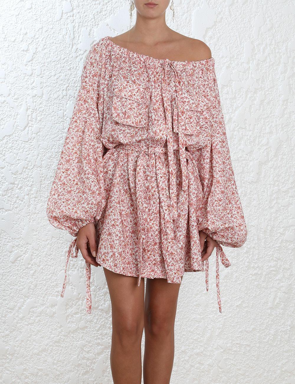 Rent a Zimmermann Radiate Skater Shirt Dress