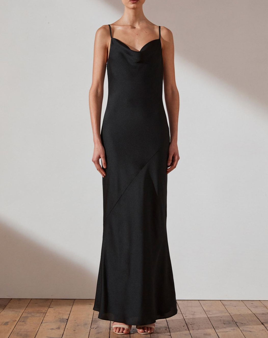 Formal rental Shona Joy Luxe Bias Cowl Slip Dress