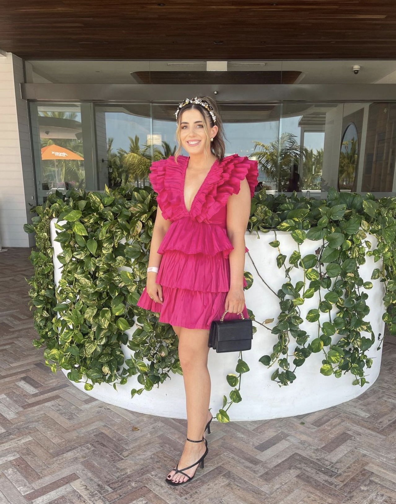 Hire a Aje Rhythmic Frilled Mini Dress