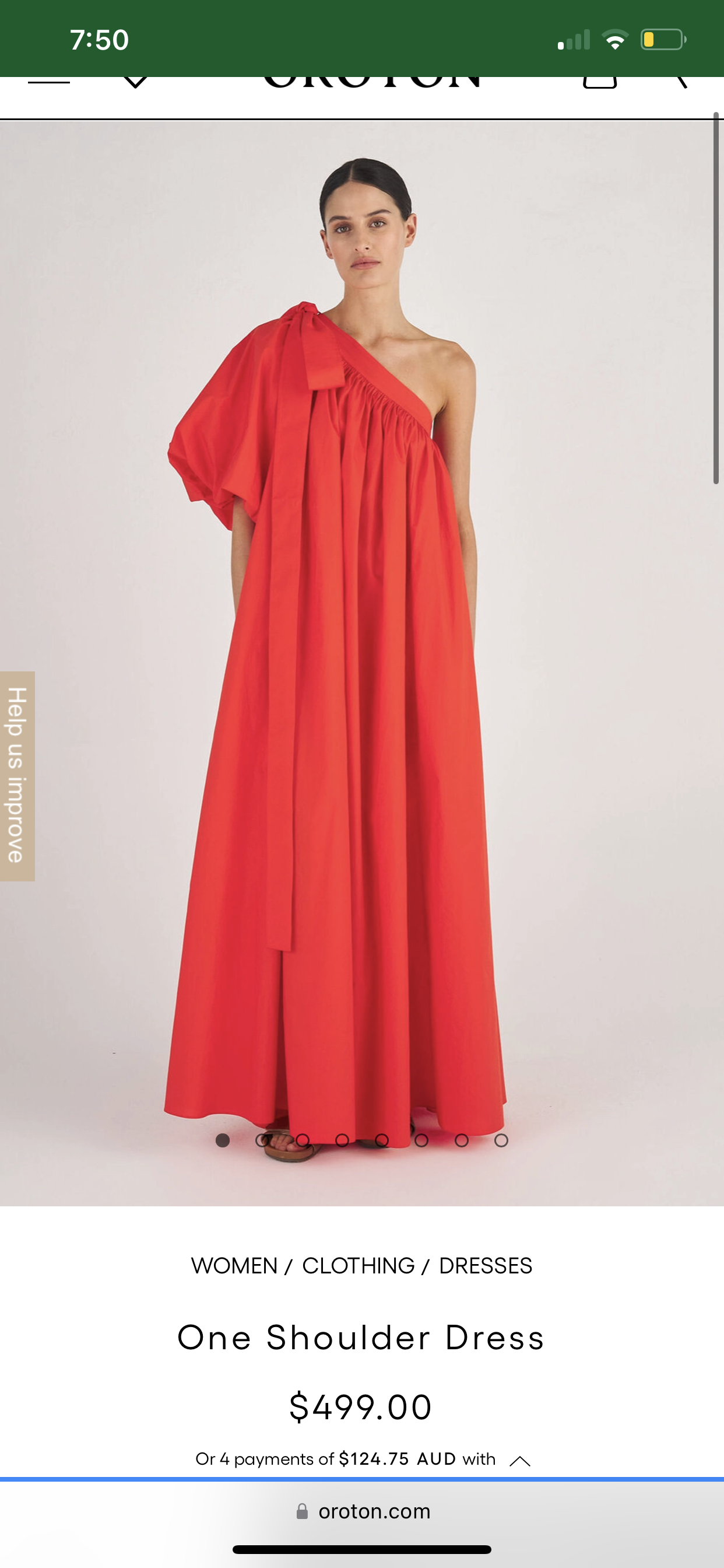 Designer rental Red Oroton