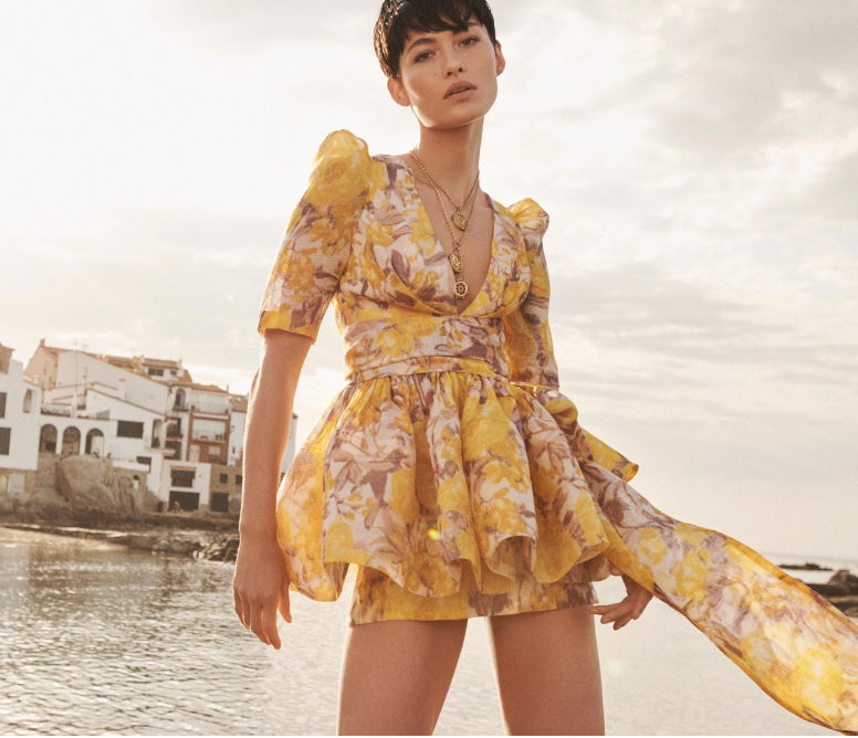 Loan a Zimmermann High Tide Peplum Mini