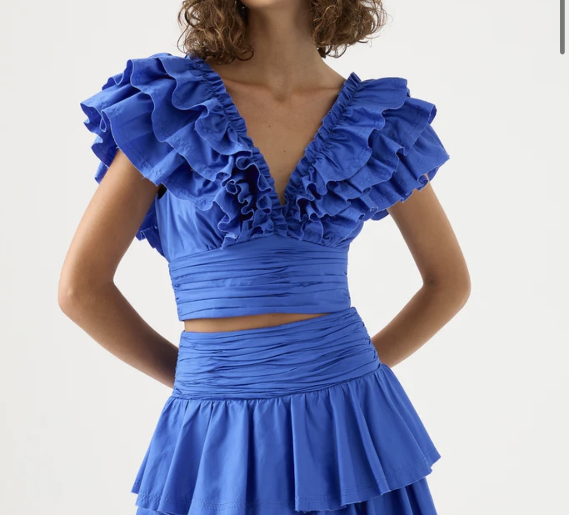 Loan a Aje Rhythmic Frill Bodice