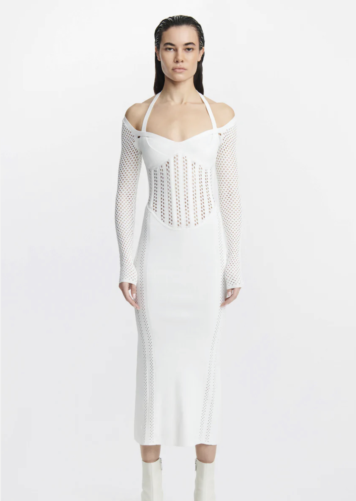 Formal rental Dion Lee Column Corset White