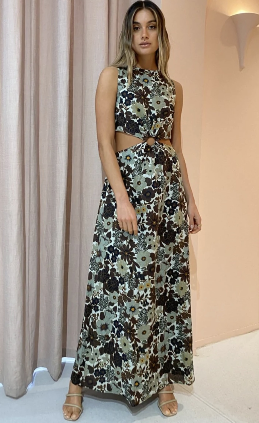 Cheap designer Sir The Label Constantine Cut Out Midi Dress