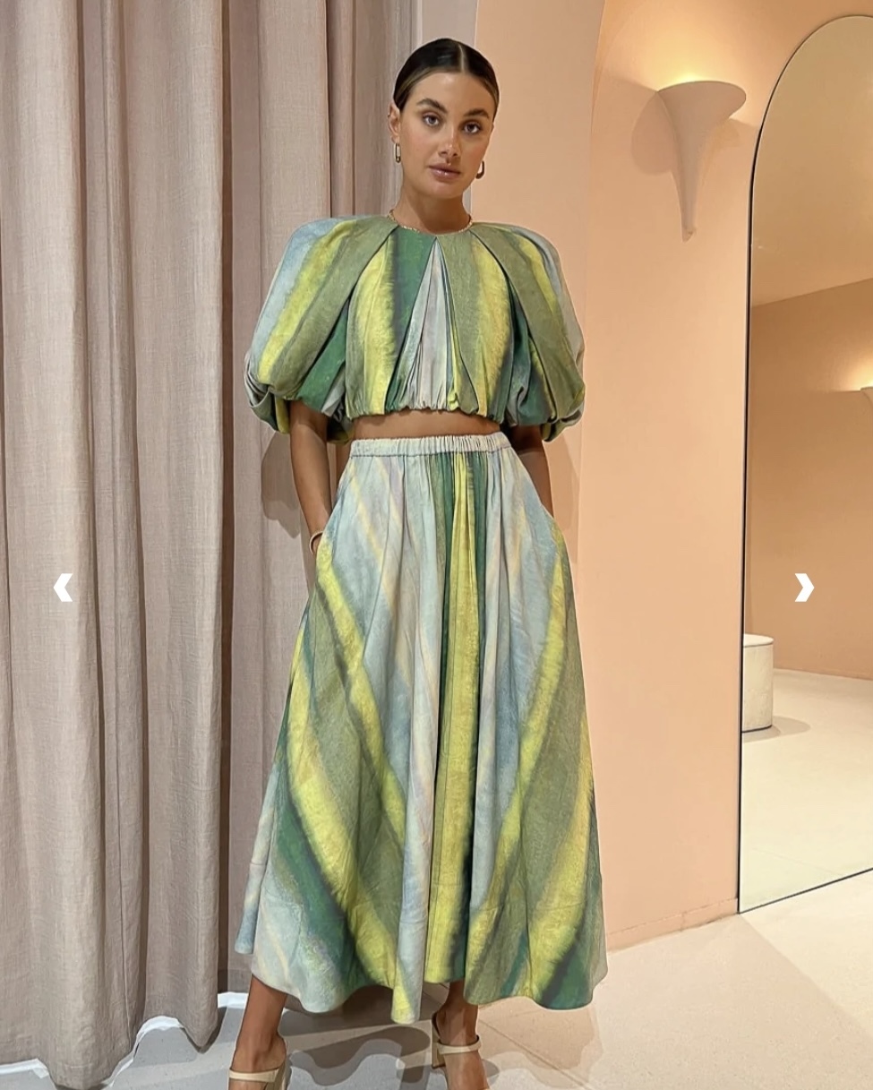 For rent a Alcer Cumberland Top And Skirt Set