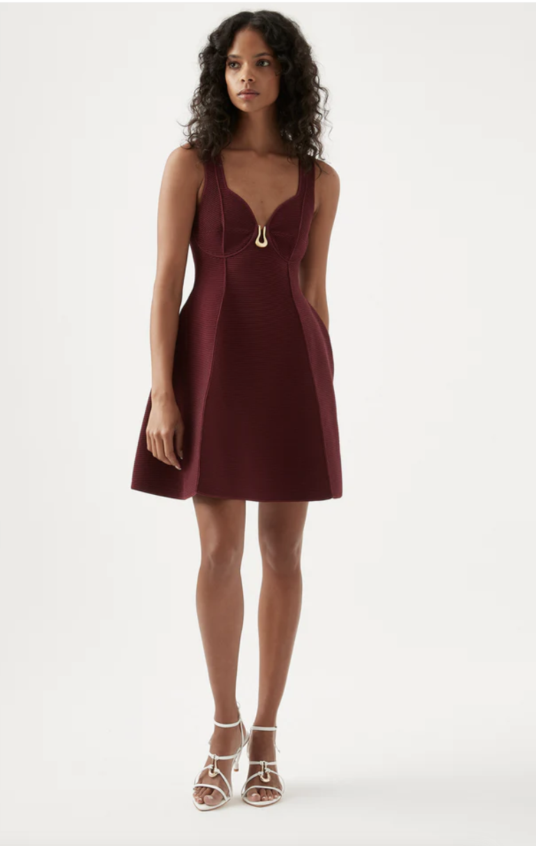 Rental Aje Cast Knit Mini Dress