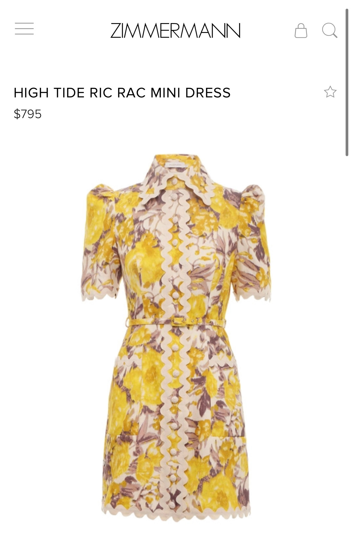 Zimmermann Yellow to lend