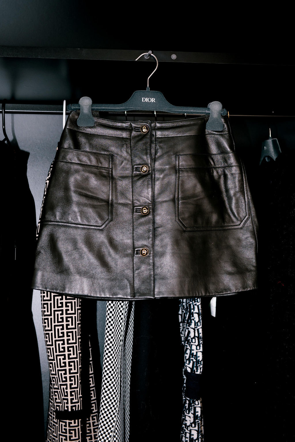 Rent a Dior Short Skirt With 'Cd' Button