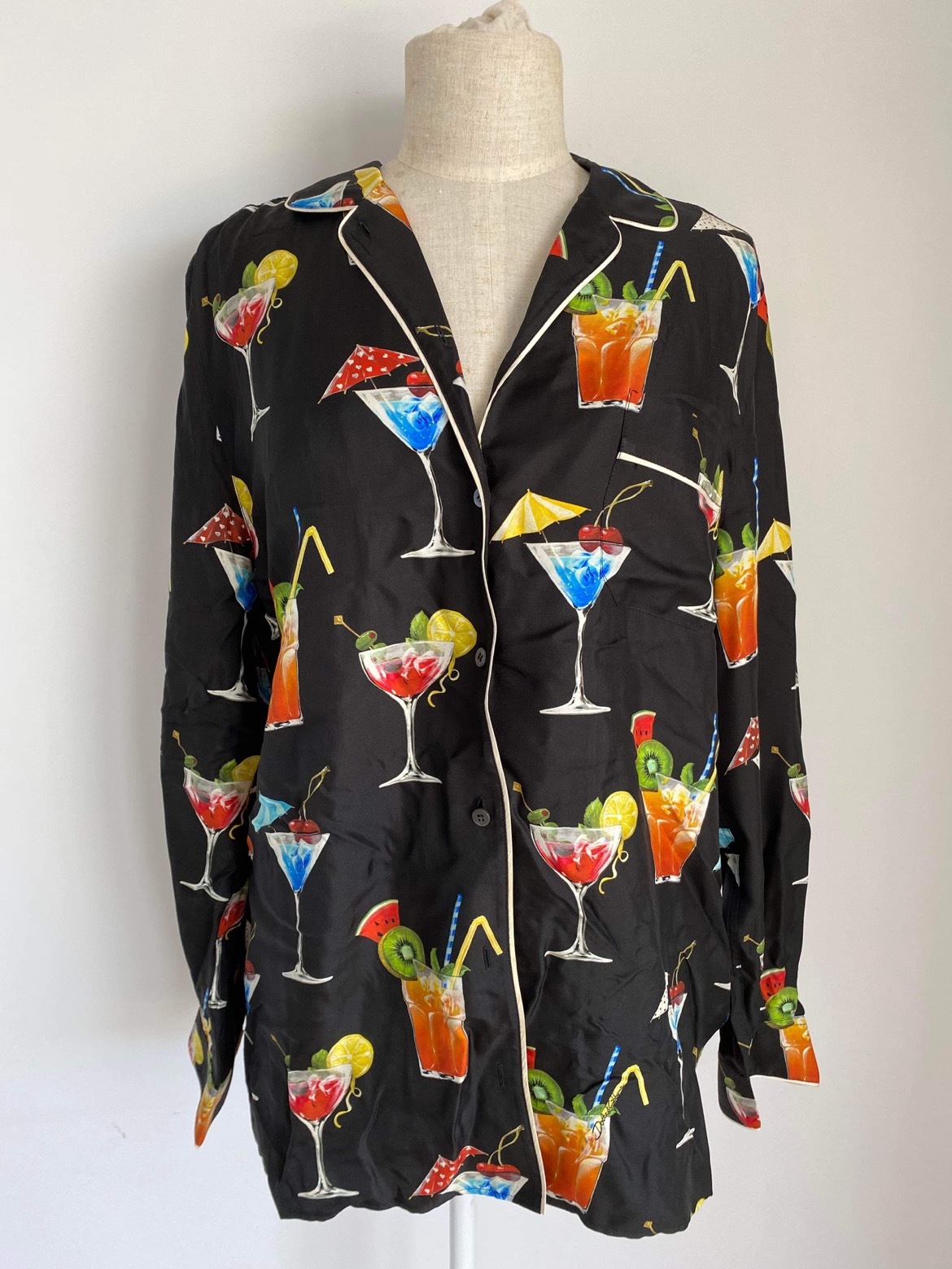 Affordable Dolce & Gabbana Cocktail Print Silk Set
