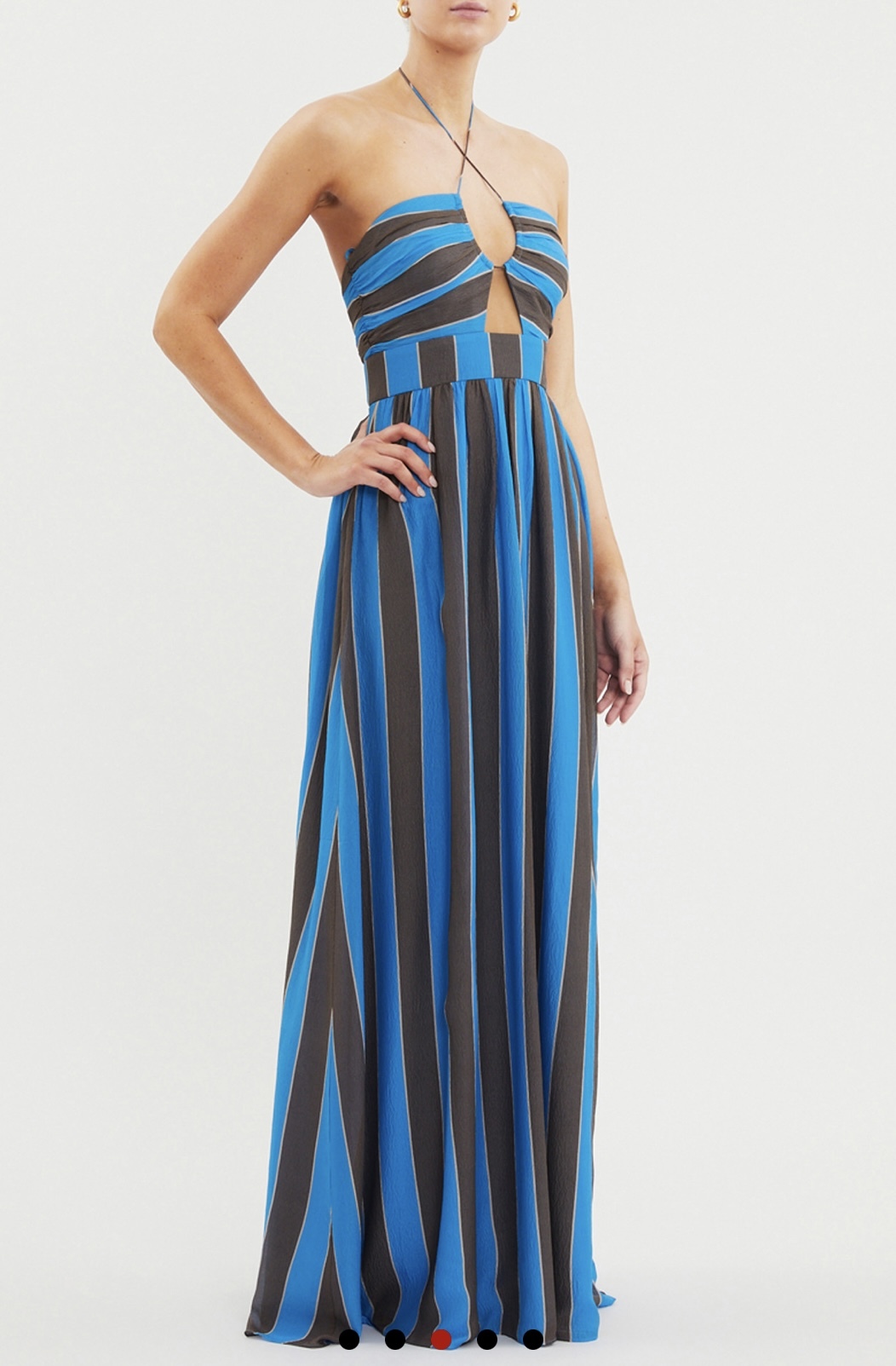Loan a Rebecca Vallance Micaela Halter Maxi Dress