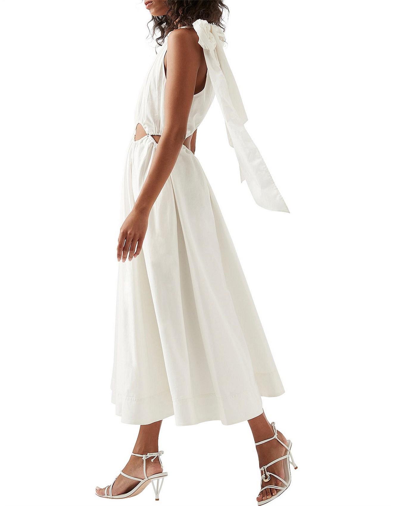 Cheap designer Aje Henriette Tie Strap Midi Dress