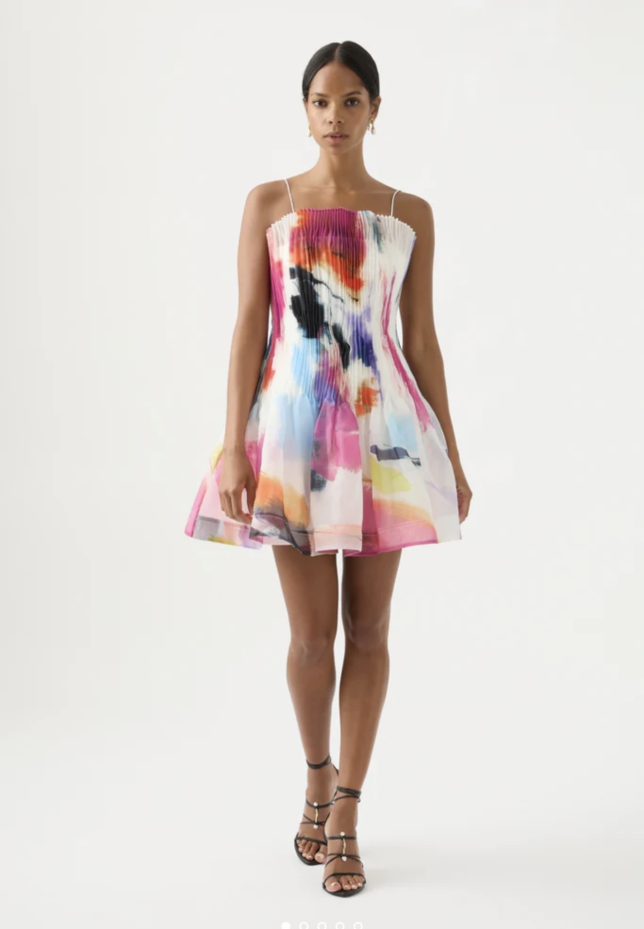 Rent a Aje Celestial Pleated Mini Dress