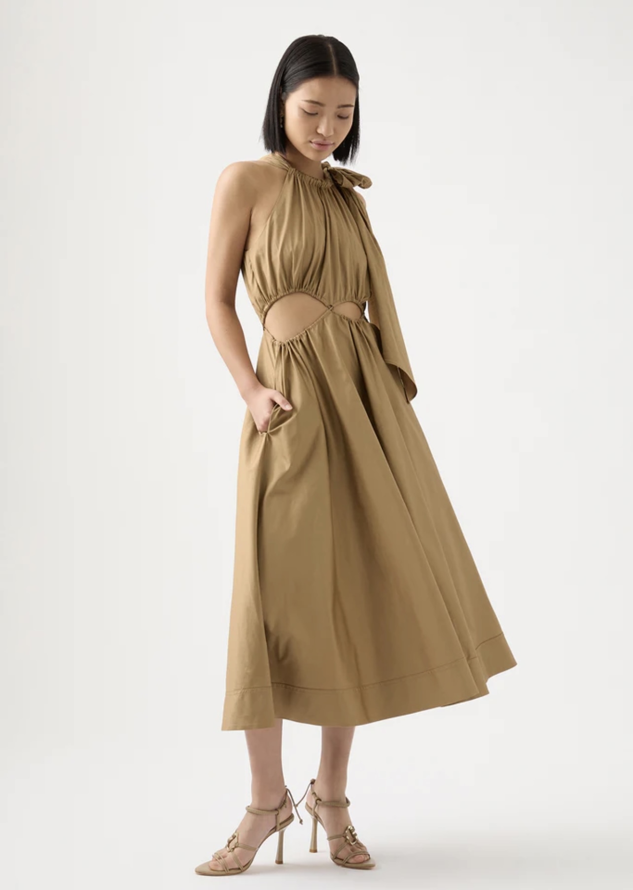 Hire a Aje Henriette Tie Strap Midi Deess