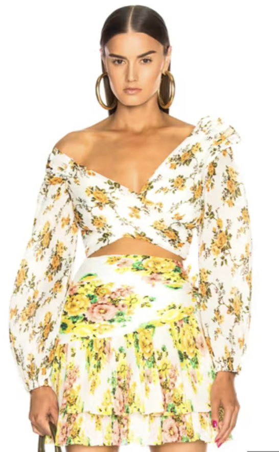 Borrow a Zimmermann Golden Surfer Skirt And Top