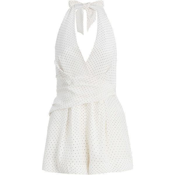 Rental Zimmermann Backbeat Dot Wrap Playsuit