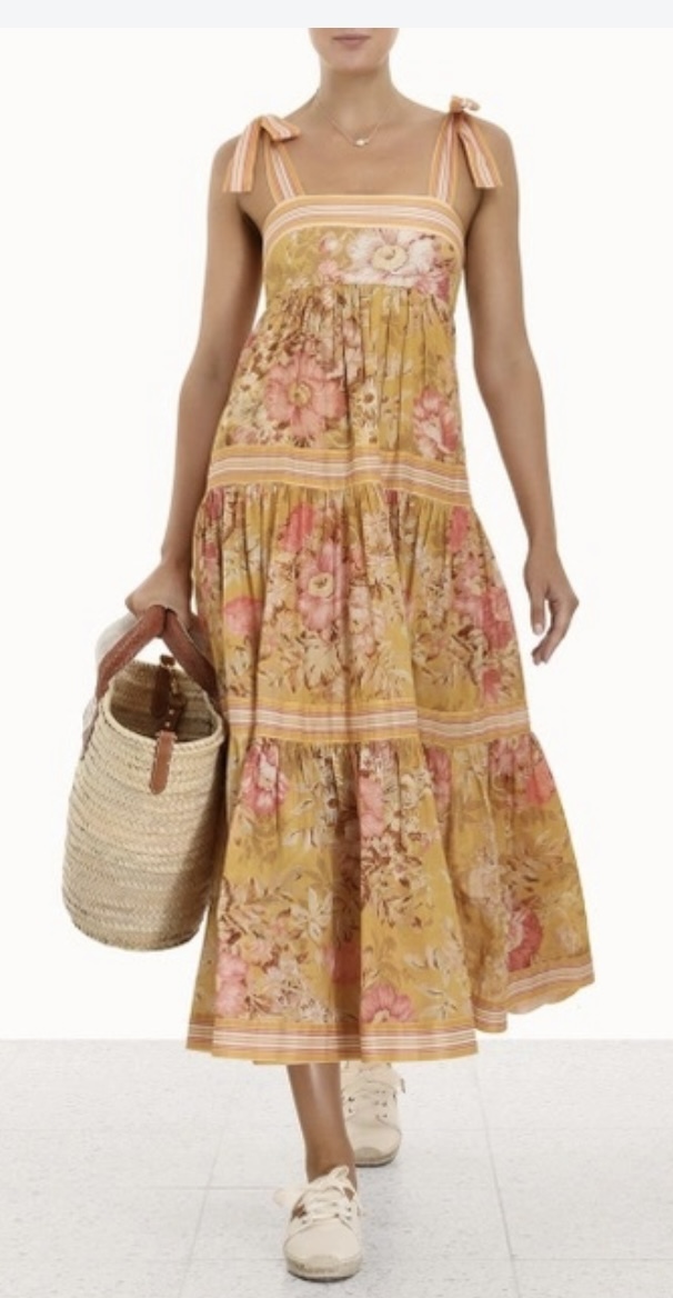 Hire a Zimmermann Pattie Tie Shoulder Dress