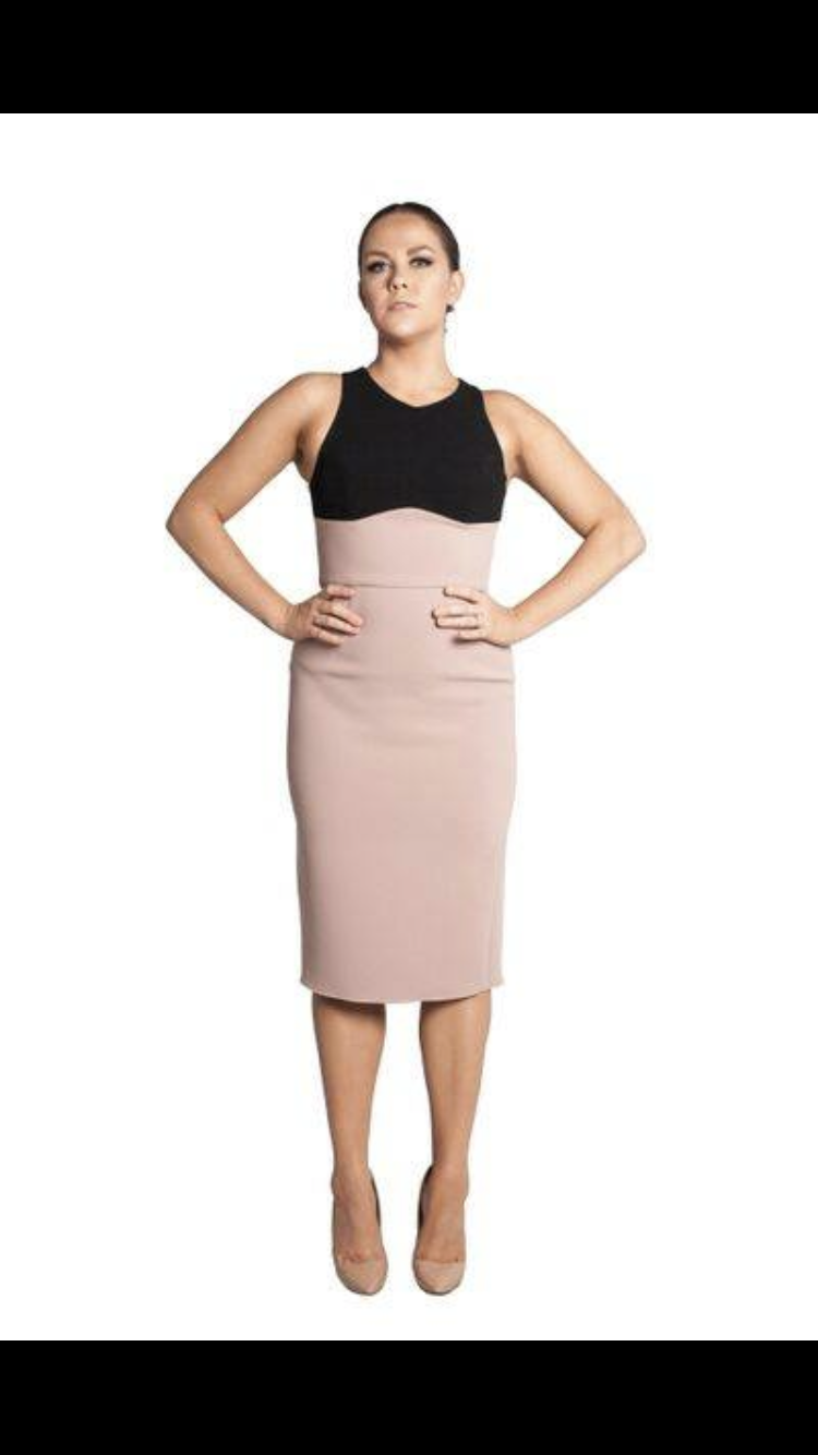 Affordable Yeojin Bae Two Tone Milla Crepe Dress